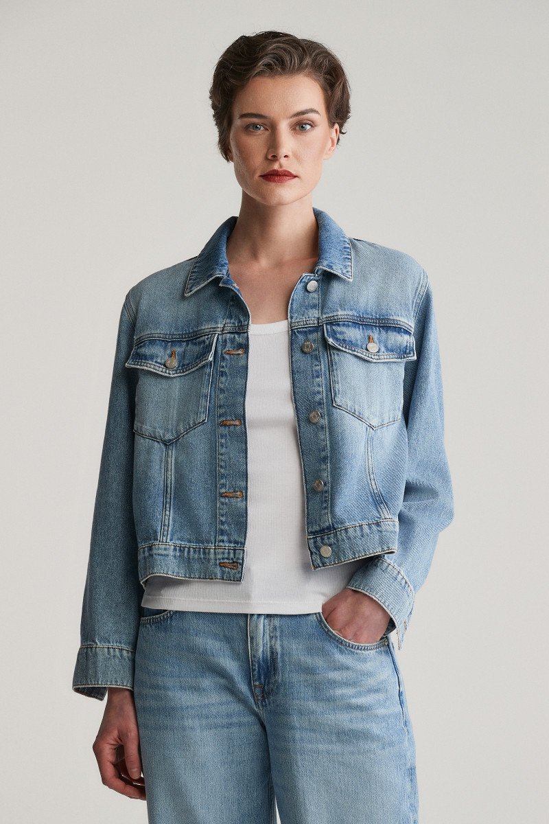 BUNDA GANT DENIM JACKET MID BLUE BROKEN IN