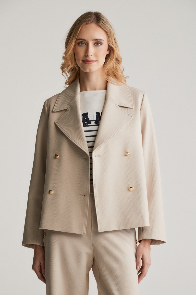 KABÁT GANT TEXTURE LIGHT PEACOAT SOFT OAT