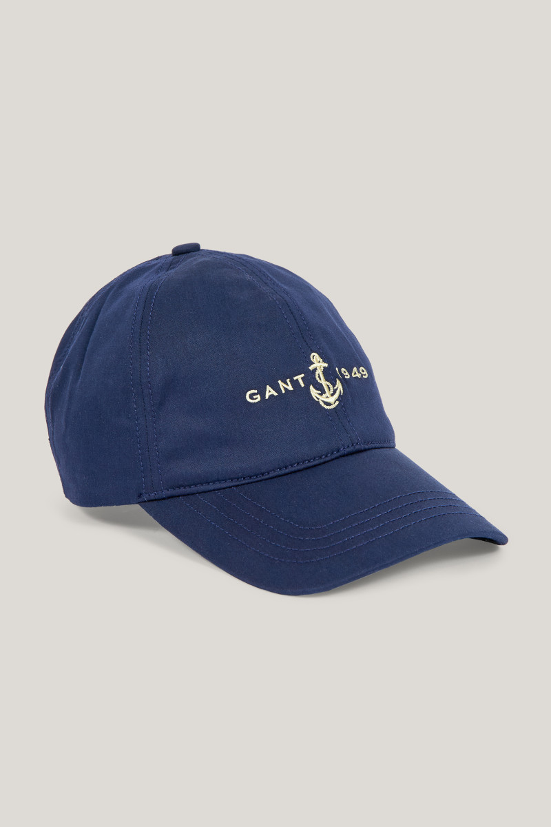 E-shop KŠILTOVKA GANT ANCHOR SATIN CAP EVENING BLUE