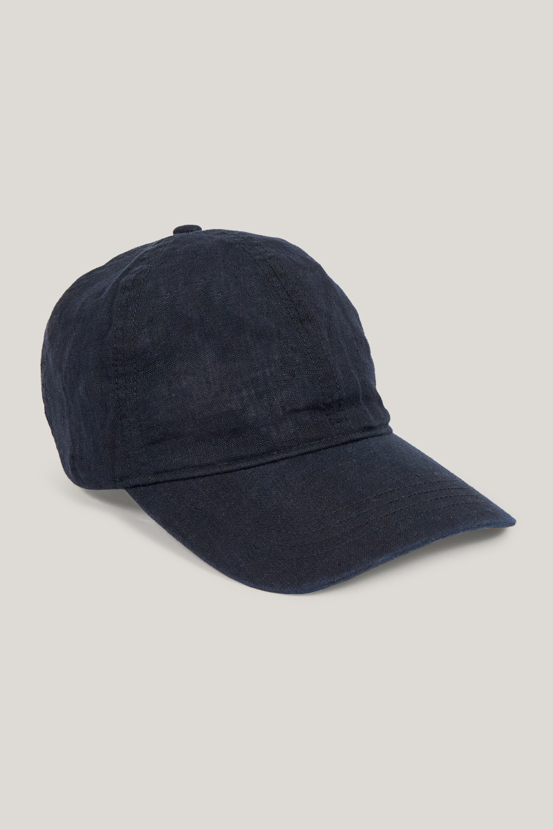 E-shop KŠILTOVKA GANT LINEN CAP BLACK
