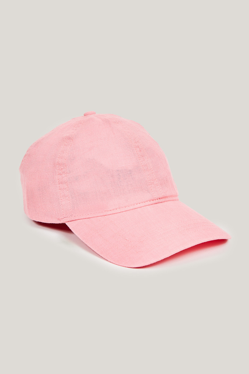 KŠILTOVKA GANT LINEN CAP GERANIUM PINK