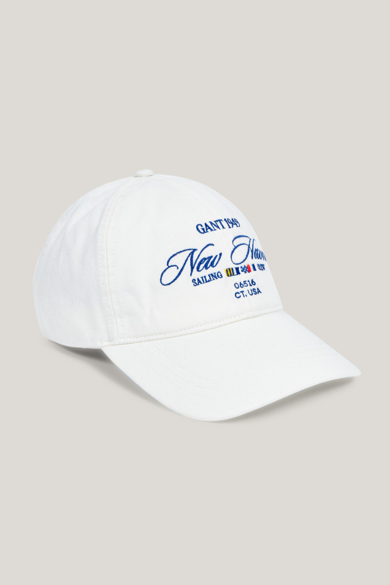 KŠILTOVKA GANT 1949 NEW HAVEN COTTON CAP EGGSHELL