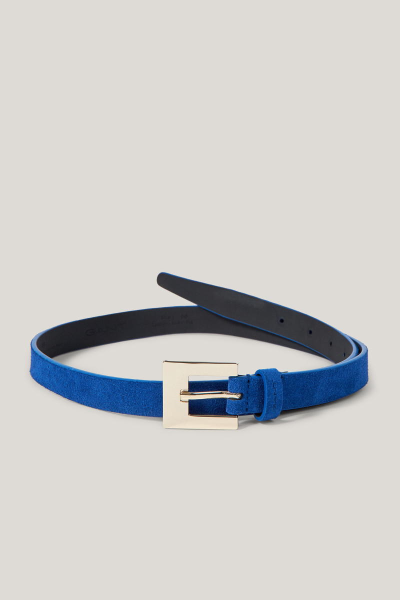 OPASEK GANT SLIM SUEDE BELT COLLEGE BLUE