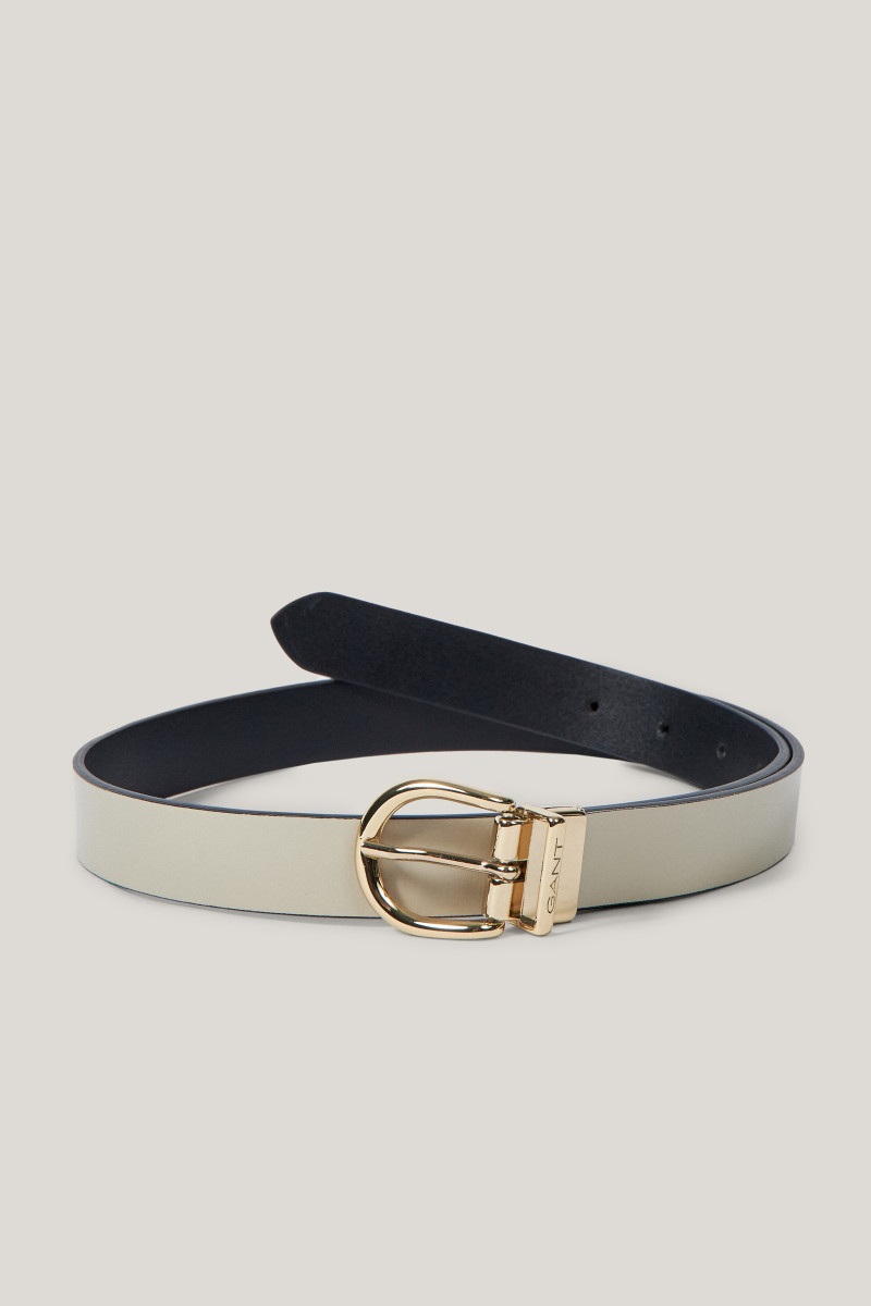 OPASEK GANT REVERSIBLE LEATHER BELT BLACK