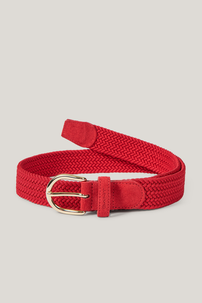 E-shop OPASEK GANT ELASTIC BRAIDED BELT BRIGHT RED