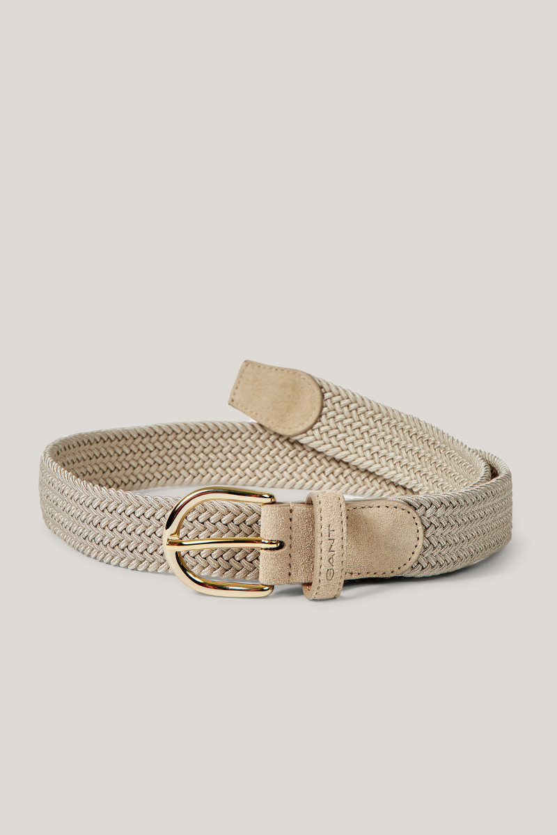 OPASEK GANT ELASTIC BRAIDED BELT PUTTY