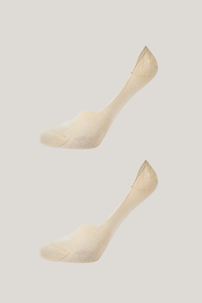 PONOŽKY GANT INVISIBLE SOCKS 2-PACK IVORY WHITE