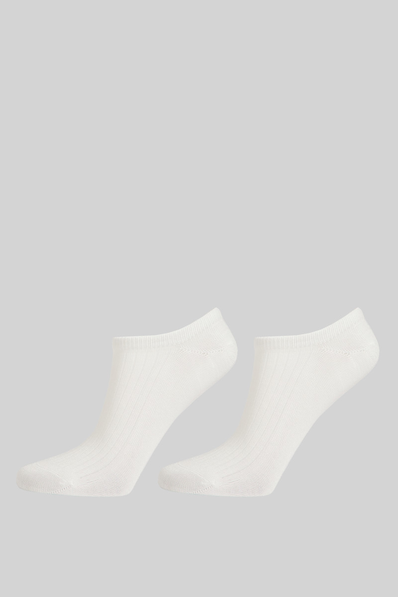 E-shop PONOŽKY GANT LYOCELL RIB LOW CUT SOCKS 2-PACK EGGSHELL