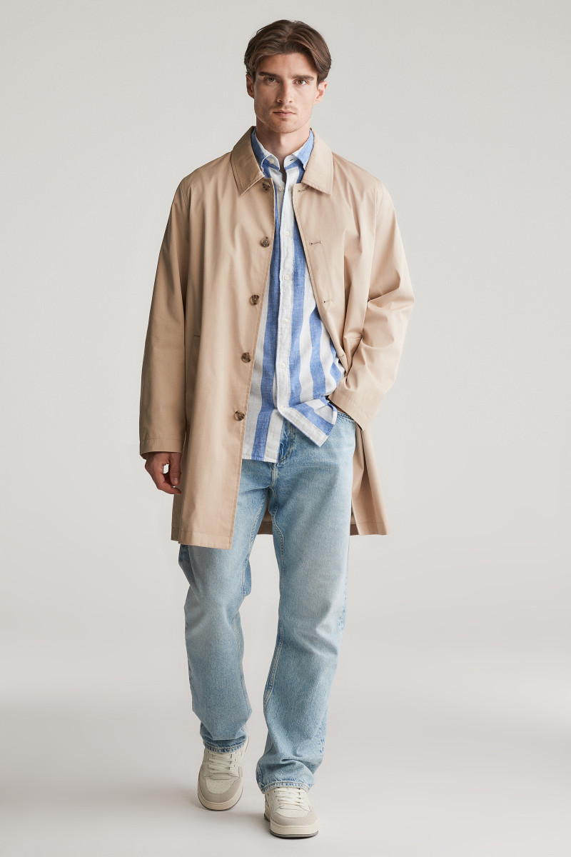 KABÁT GANT COTTON CAR COAT DRY SAND
