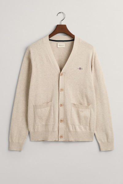 SVETER GANT CLASSIC COTTON V-CARDIGAN - Fotografia č. 1