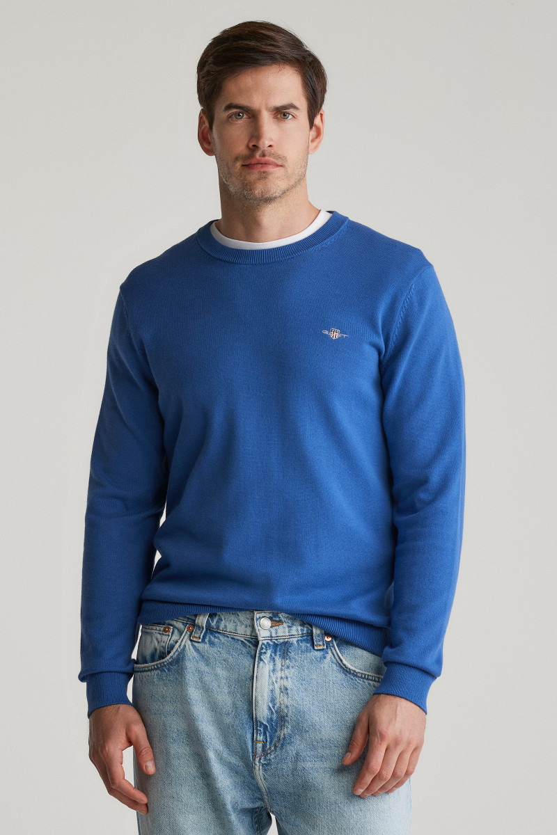 SVETER GANT CLASSIC COTTON C-NECK RICH BLUE