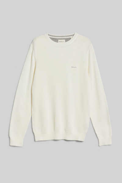 SVETR GANT COTTON PIQUE C-NECK - Fotografie č. 1