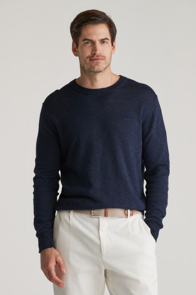PULÓVER GANT LINEN BLEND C-NECK - Kép 1