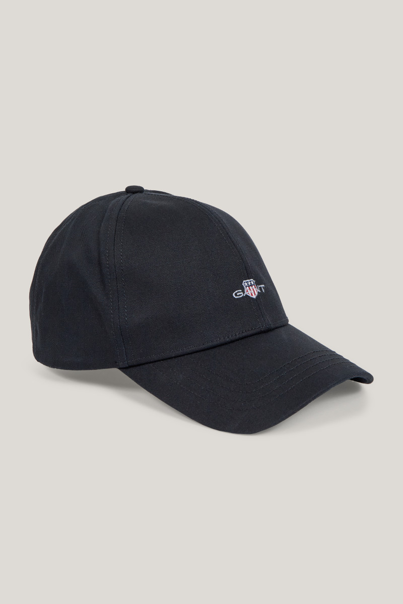 E-shop KŠILTOVKA GANT HIGH SHIELD COTTON TWILL CAP BLACK