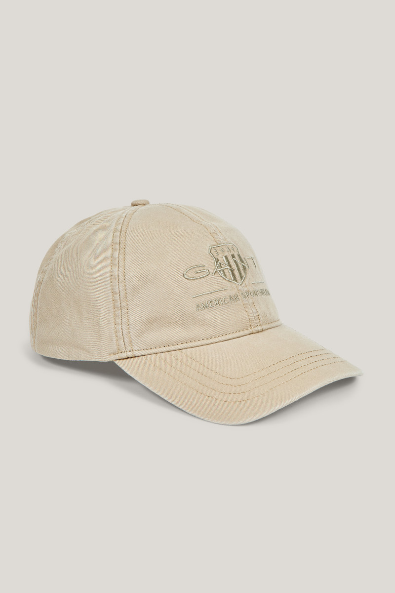 E-shop KŠILTOVKA GANT TONAL ARCHIVE SHIELD CAP CONCRETE BEIGE