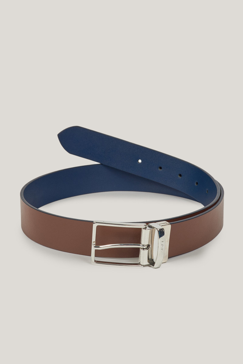OPASOK GANT REVERSIBLE LEATHER BELT CLASSIC BLUE