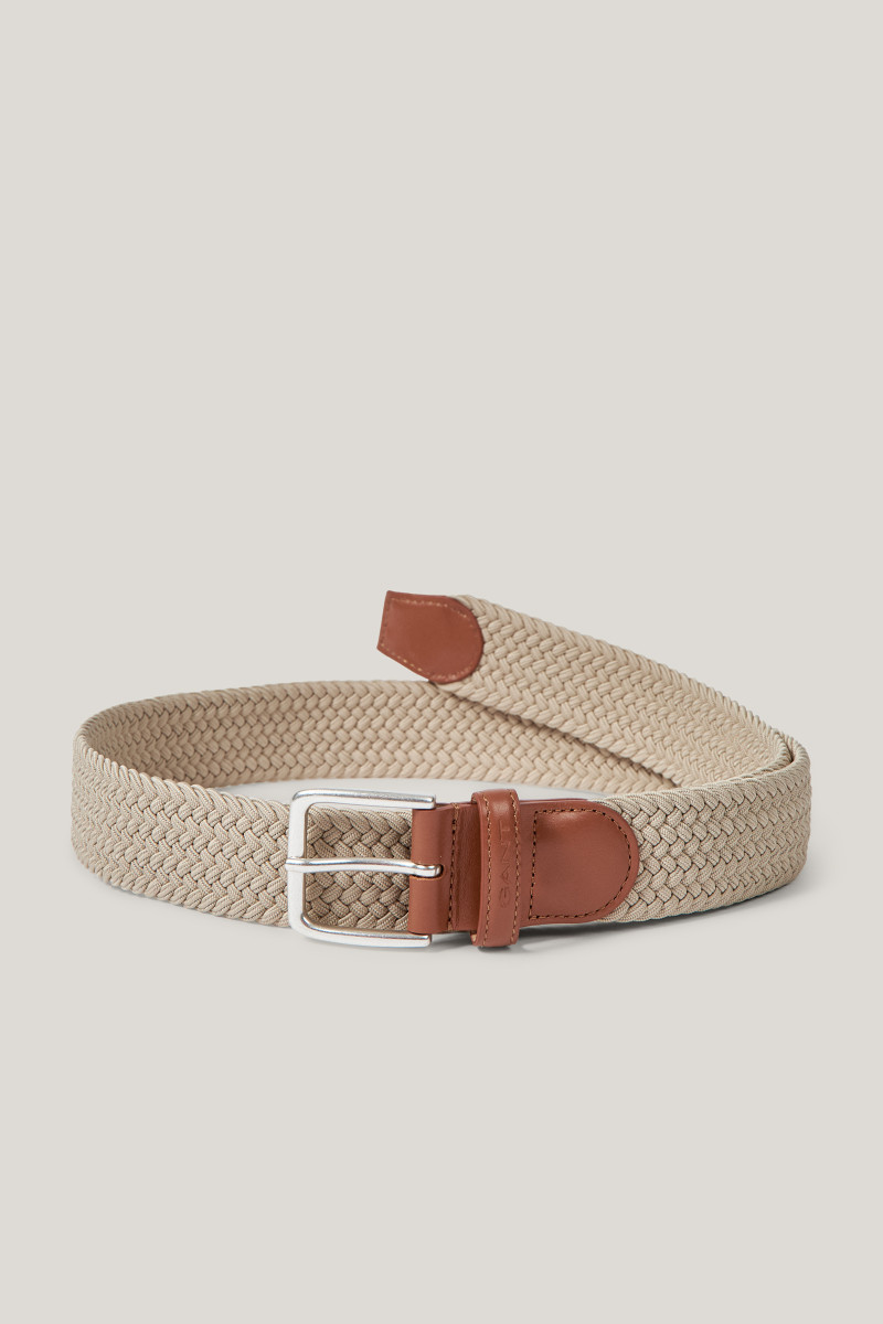E-shop OPASEK GANT ELASTIC BRAIDED BELT DRY SAND
