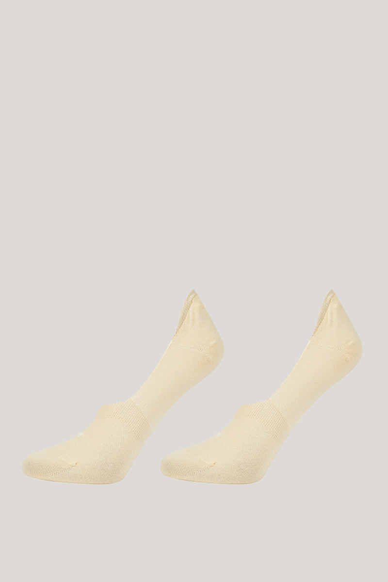 PONOŽKY GANT INVISIBLE SOCKS 2-PACK IVORY WHITE