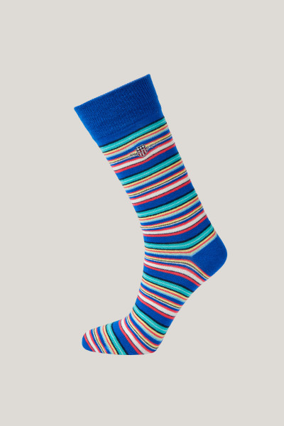 PONOŽKY GANT SHIELD MULTISTRIPE SOCKS - Fotografia č. 1