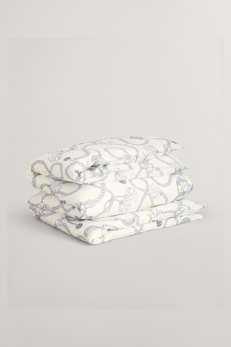 LOŽNÍ POVLEČENÍ GANT SAILING PRINT SINGLE DUVET 140x200 EGGSHELL