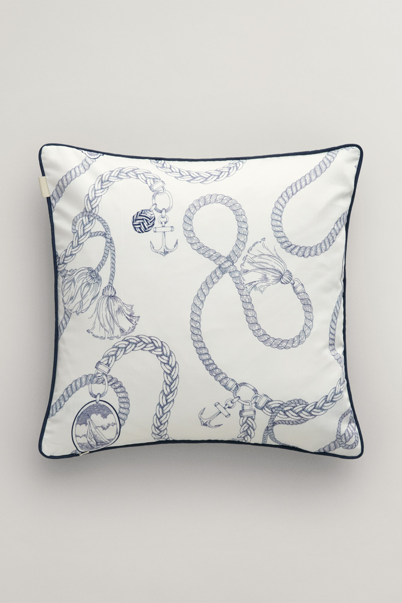 POVLAK NA POLŠTÁŘ GANT SATEEN SAILING PRINT CUSHION 50x50 EGGSHELL