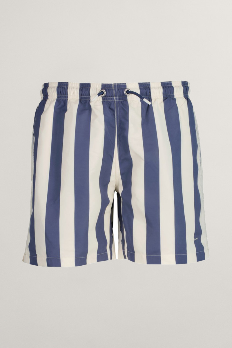 PLAVKY GANT STRIPED SWIM SHORTS DUSTY NAVY
