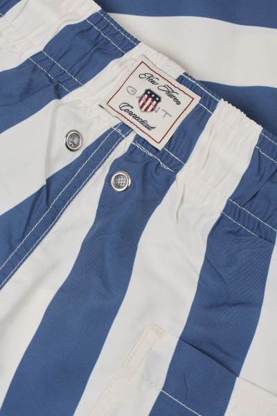 PLAVKY GANT BLOCK STRIPE SWIM SHORTS - Fotografie č. 7