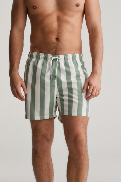 PLAVKY GANT BLOCK STRIPE SWIM SHORTS - Fotografie č. 2
