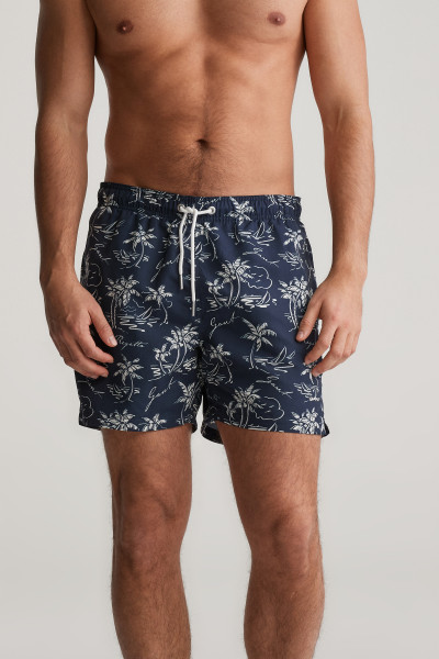 PLAVKY GANT ISLAND PRINT SWIM SHORTS - Fotografie č. 2