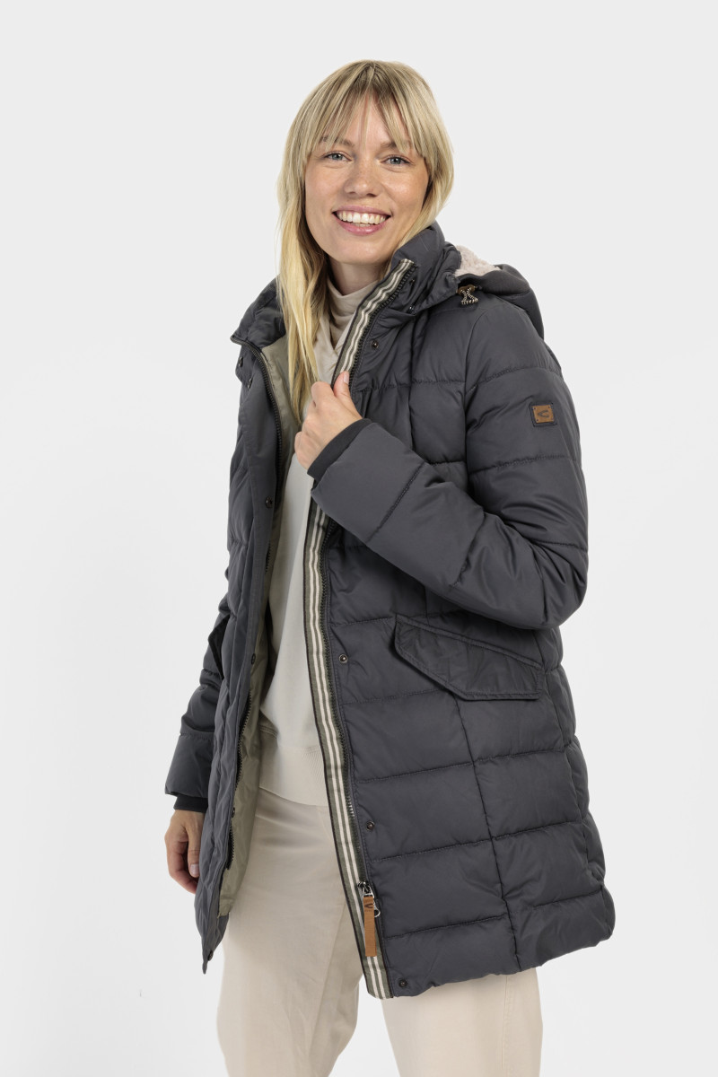 Levně Kabát camel active coat grey melange