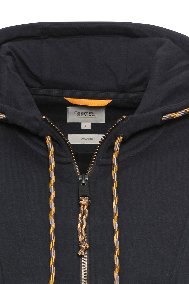 Mikina Camel Active Sweatjacket Hood Tinted Blue