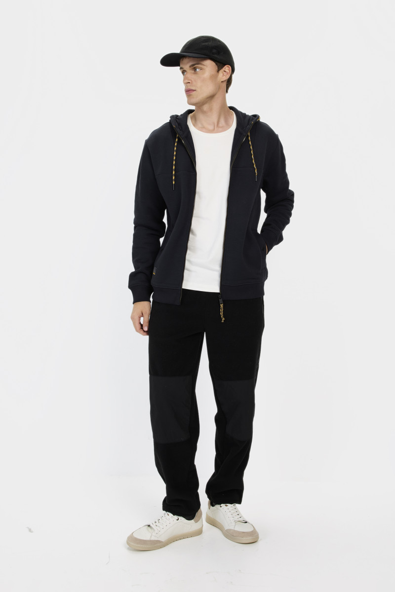Mikina Camel Active Sweatjacket Hood Tinted Blue