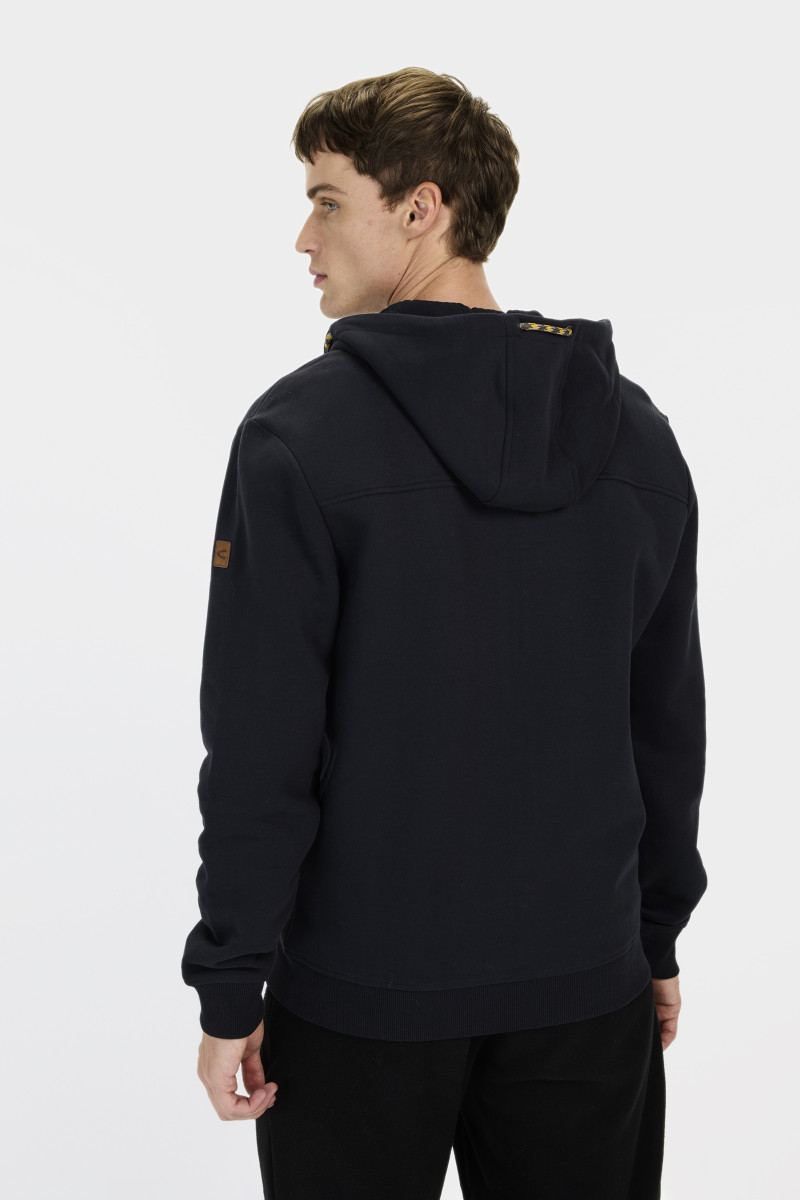 Mikina Camel Active Sweatjacket Hood Tinted Blue