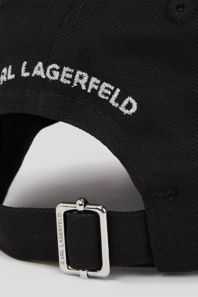 SAPKA KARL LAGERFELD K/IKONIK 2.0 KARL RHNSTNS CAP - Kép 4