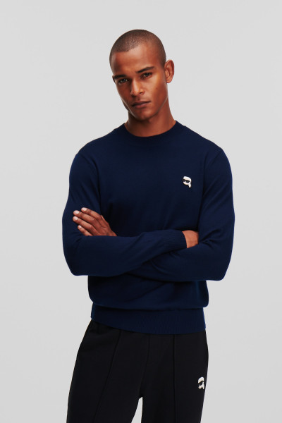 SVETR KARL LAGERFELD IKONIK 2.0 MERINO SWEATER - Fotografie č. 1