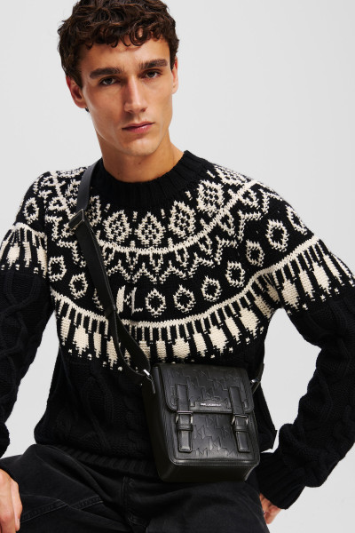 CROSSBODY KARL LAGERFELD K/LOOM LEATHER CROSSBODY - Fotografia č. 4