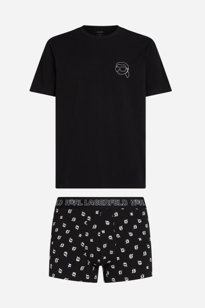 PYŽAMO KARL LAGERFELD IKON TEE + BOXER GIFT SET - Fotografie č. 1