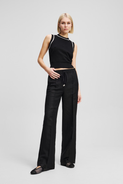 TEPLÁKY KARL LAGERFELD WIDE LEG SWEATPANTS - Fotografie č. 1