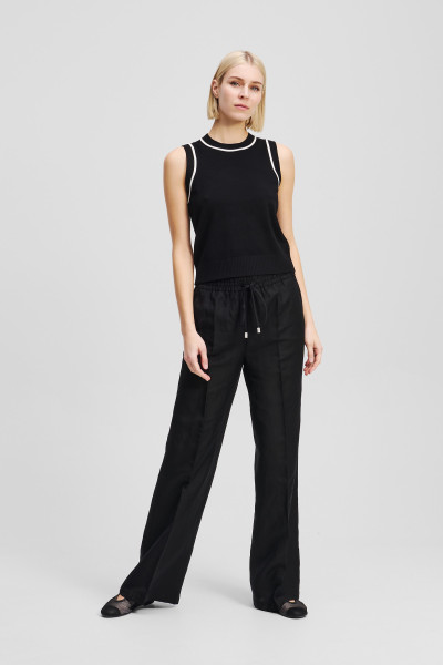 TEPLÁKY KARL LAGERFELD WIDE LEG SWEATPANTS - Fotografie č. 2
