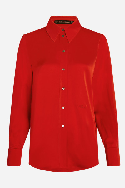 KOŠILE KARL LAGERFELD FLUID BUTTON DOWN SHIRT - Fotografie č. 5
