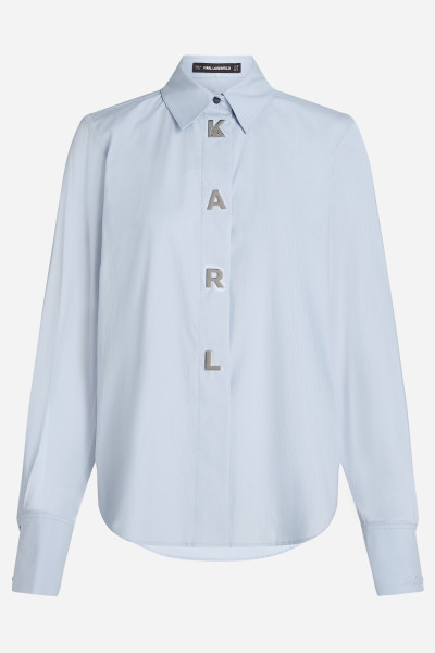 KOŠEĽA KARL LAGERFELD KARL SNAP POPLIN SHIRT - Fotografia č. 5