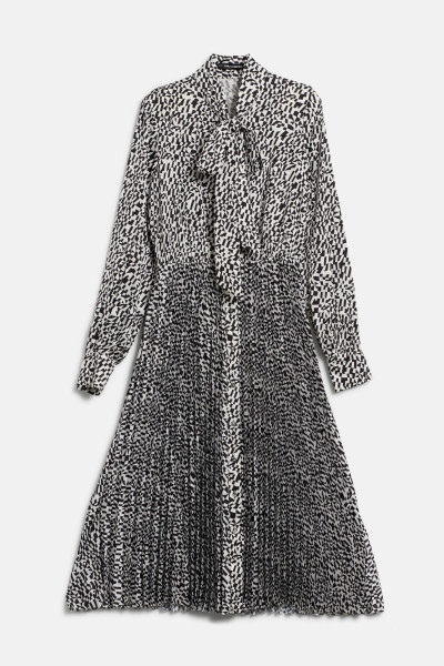 ŠATY KARL LAGERFELD PLEATED SHIRT DRESS - Fotografia č. 1