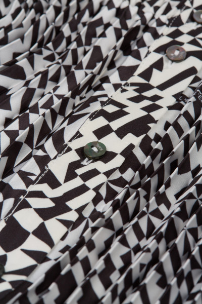 ŠATY KARL LAGERFELD PLEATED SHIRT DRESS - Fotografia č. 4