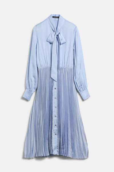 ŠATY KARL LAGERFELD PLEATED SHIRT DRESS - Fotografie č. 1