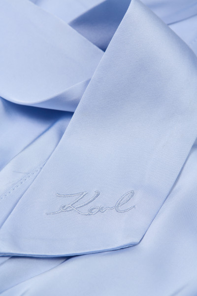 ŠATY KARL LAGERFELD PLEATED SHIRT DRESS - Fotografie č. 3