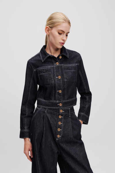 BUNDA KARL LAGERFELD BUTTON DENIM JACKET - Fotografia č. 1