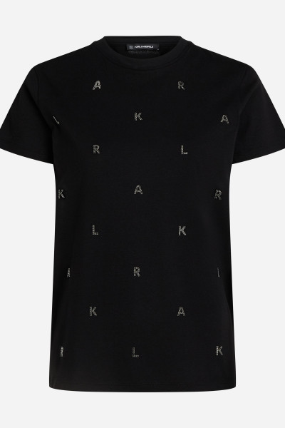 TRIČKO KARL LAGERFELD RHINESTONE KARL T-SHIRT - Fotografia č. 5