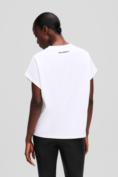 TRIČKO KARL LAGERFELD IKON SEASONAL LOGO C TSHIRT - Fotografie č. 3