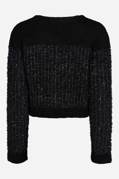 KARDIGÁN KARL LAGERFELD BOUCLE KNIT CARDIGAN - Kép 6