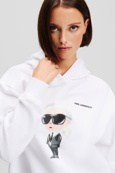 MIKINA KARL LAGERFELD IKON AQUARELLE K HOODIE - Fotografia č. 4